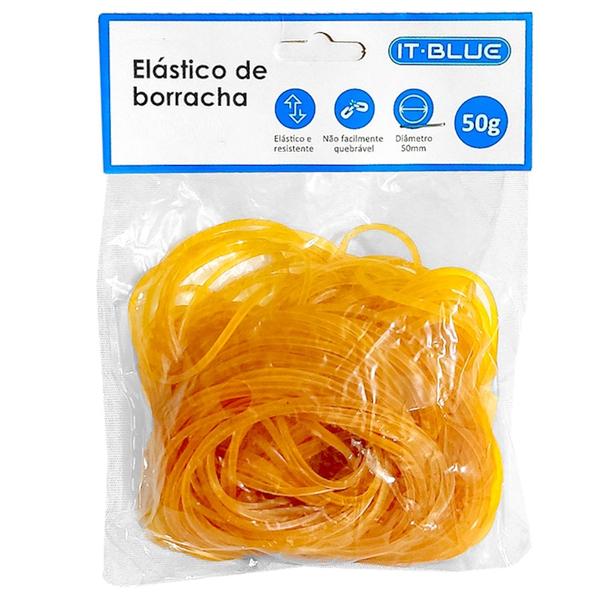 Imagem de Elástico Silicone 5cm Diâmetro 200 Elásticos Prender Pamonha