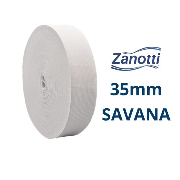 Imagem de Elástico Zanotti Savana 35 (34mm) Branco  C/ 25 metros