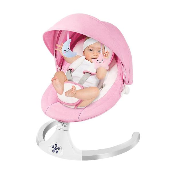 Imagem de Electric Cradle Swing Drinany para bebês e crianças pequenas, rosa