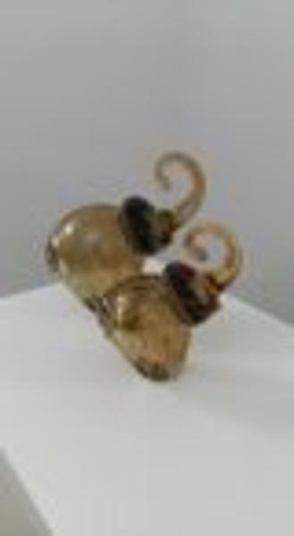 Imagem de Elefante Âmbar Murano Grande 20 x 20 cm