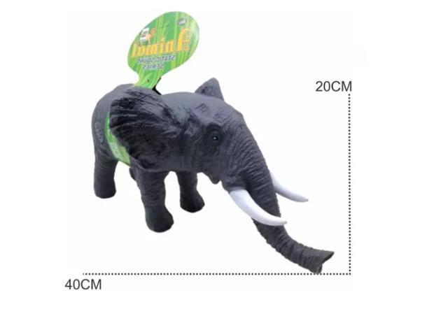 Imagem de Elefante Animal De Brinquedo Vinil Macio Com Som