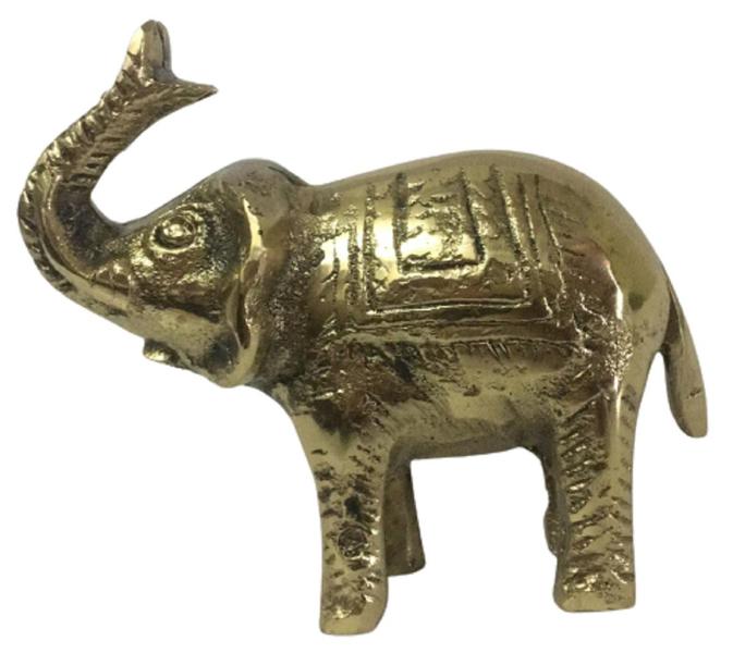 Imagem de Elefante Bronze Escultura Estatueta Decoração Místico África