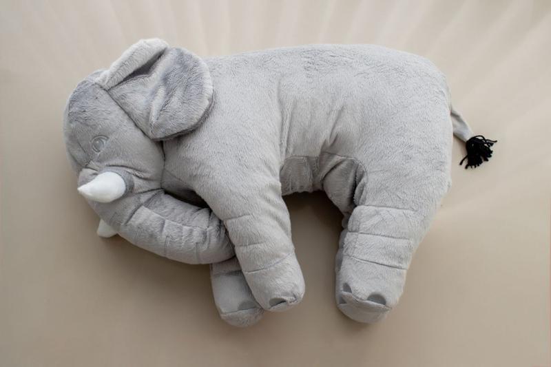 Imagem de Elefante de Pelúcia pelucia  Bebê brinquedo presente 80cm 