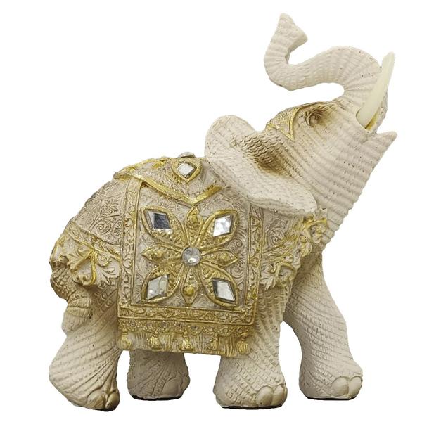 Imagem de Elefante Decorativo Em Resina Estatueta Indiano Sabedoria Sorte Elf-WX