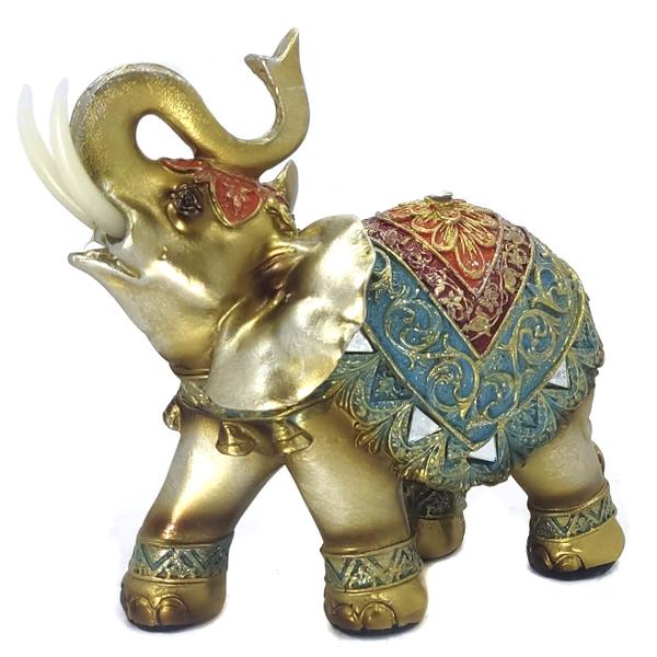 Imagem de Elefante Decorativo Em Resina Indiano Sabedoria Sorte 300