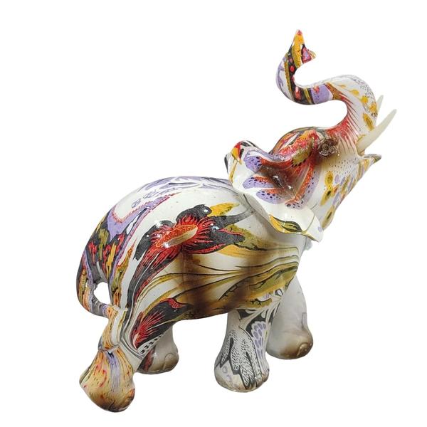 Imagem de Elefante Decorativo Em Resina Indiano Sabedoria Sorte Z