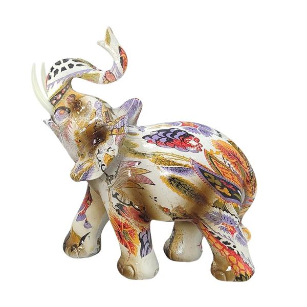 Imagem de Elefante Decorativo Em Resina Indiano Sabedoria Sorte Z300