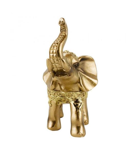 Imagem de Elefante Dourado 11cm - Resina Animais