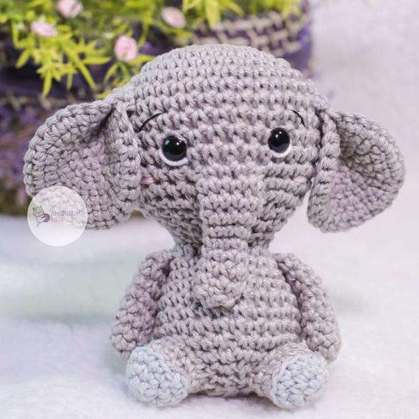 Imagem de Elefante Fofinho de Amigurumi