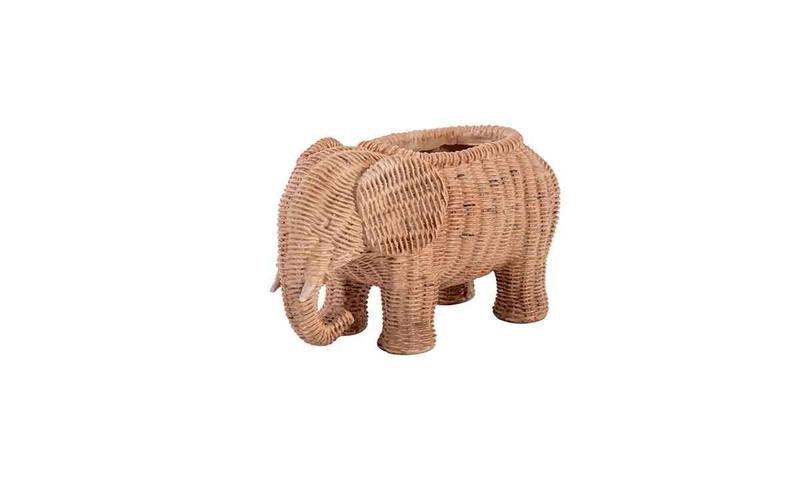 Imagem de Elefante P Vaso Escultura Decorativa de Resina 