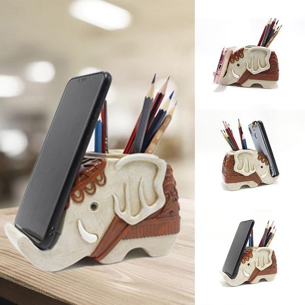 Imagem de  Elefante Pen Holder Suporte de telefone multifuncional