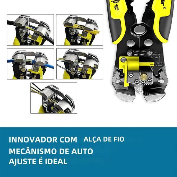 Imagem de Eletricista Fio Stripper Cortador Crimper Alicate Automático Ferramenta De Cabo Profissional