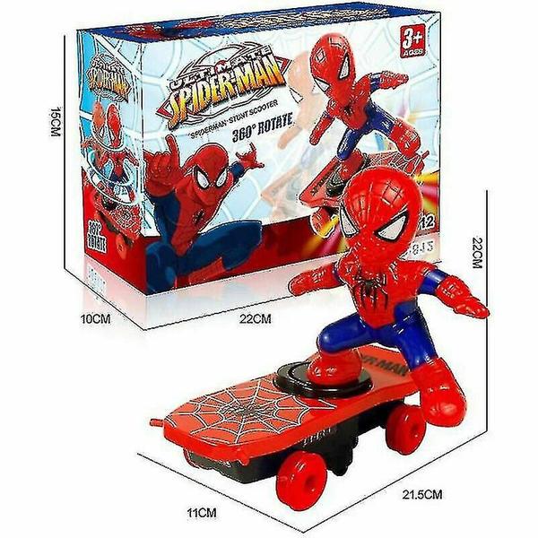 Imagem de Elétrico Spiderman Skate w / Light Music 360 Tumbler Kid