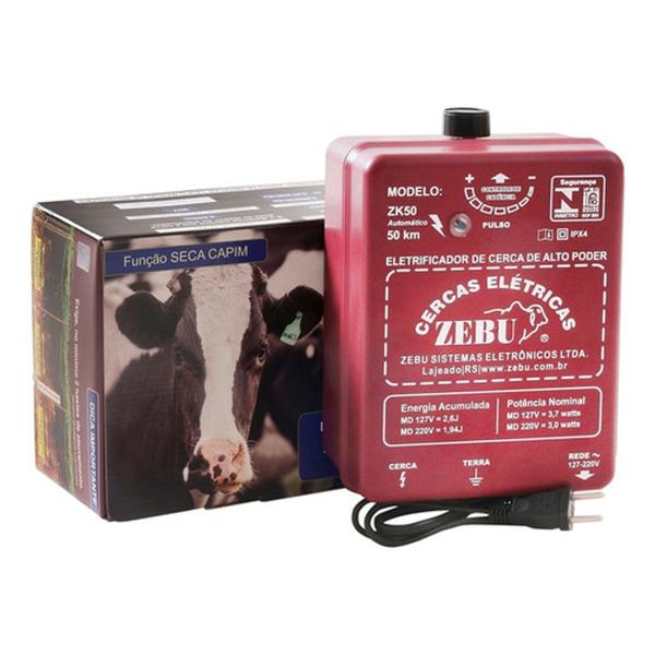 Imagem de Eletrificador Cerca Zebu Zk50 Bivolt Automatico