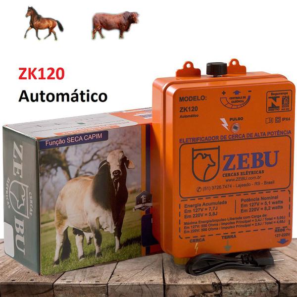 Imagem de Eletrificador De Cerca Rural Aparelho De Choque Zebu Zk120 Automático