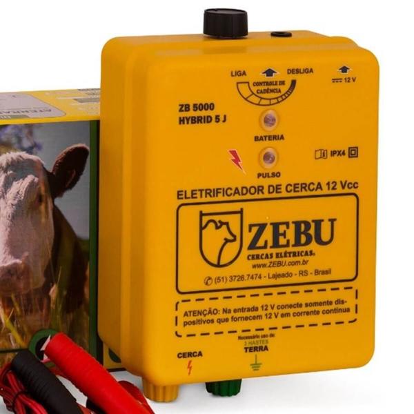 Imagem de Eletrificador De Cerca Zebu Zb5000 Hybrid Solar E Bateria 42994