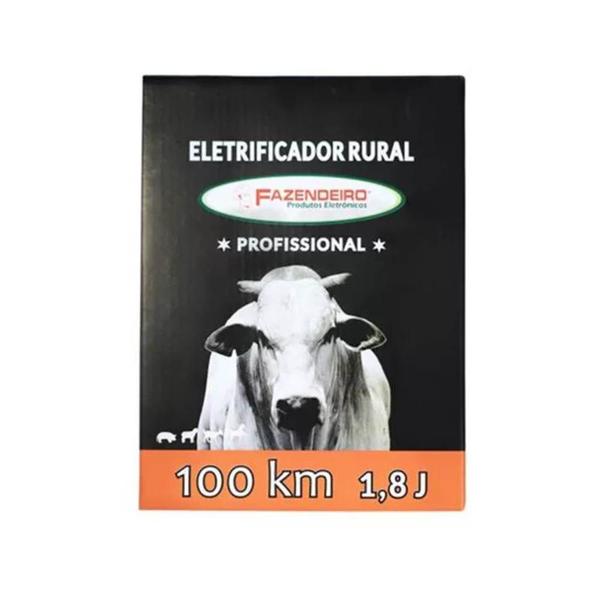 Imagem de Eletrificador Rural Cerca Elétrica 1,8 Joule 100km Bivolt - Fazendeiro