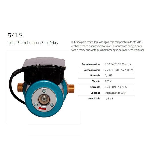 Imagem de Eletrobomba Sanitária Rowa 5/1 S - 220V