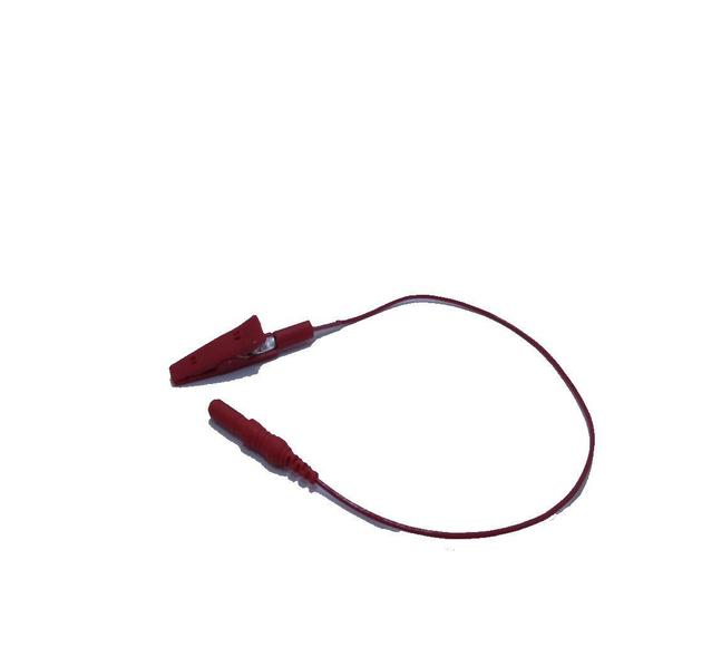 Imagem de Eletrodo de EMG Highlander tipo Jacaré Vermelho - 441 - 215 KPT 8 - 20 cm