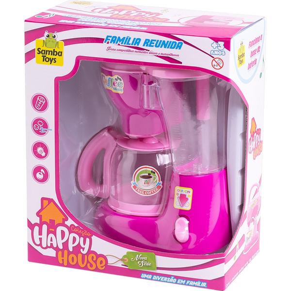 Imagem de Eletrodoméstico Infantil Com Som E Luz Happy House Acessório Cozinha Samba Toys