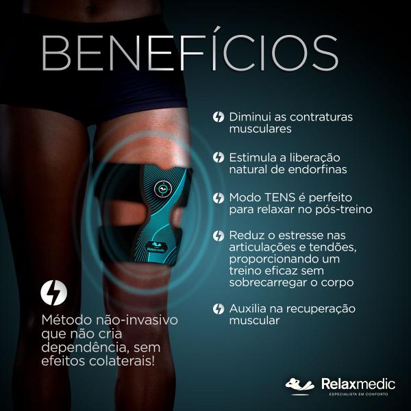 Imagem de Eletroestimulador muscular pernas power relax