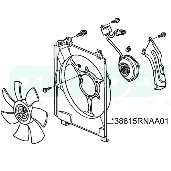 Imagem de Eletroventilador Completo Honda New Civic 1.8 38615-RNA-A01