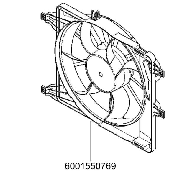 Imagem de Eletroventilador Completo Renault Scenic Symbol Megane Clio