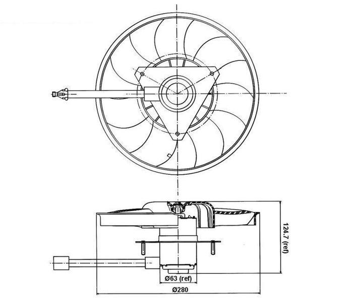 Imagem de Eletroventilador fiat fiorino premio uno 1987 1988 a 2004 