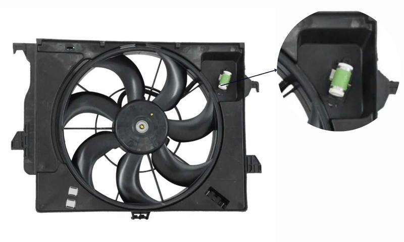 Imagem de Eletroventilador Hyundai HB20 1.6 (2012 a 2020) Automático ou Manual c/Ar Condicionado - Barra Parts - 253801S340