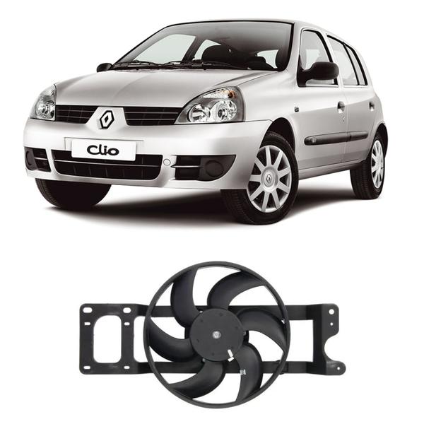 Imagem de Eletroventilador renault clio kangoo 60w 6 pas (com suporte)