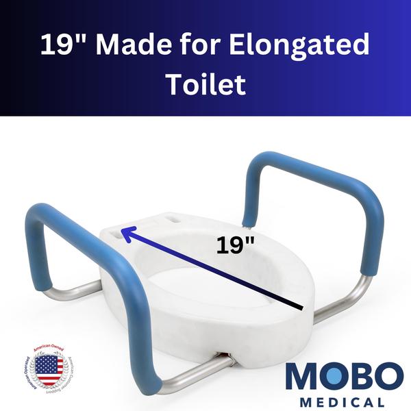Elevador de assento sanitário CART SAFE Heavy Duty 3,5" Elevador 300 libras Imagem de Elevador de assento sanitário CART SAFE Heavy Duty 3,5" Elevador 300 libras