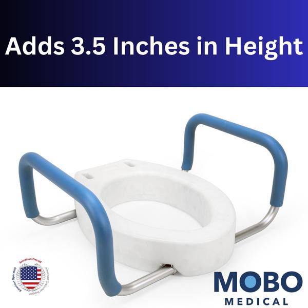 Elevador de assento sanitário CART SAFE Heavy Duty 3,5" Elevador 300 libras Imagem de Elevador de assento sanitário CART SAFE Heavy Duty 3,5" Elevador 300 libras