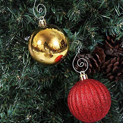 Imagem de Elevate Essentials Silver Swirl Hook, Silver S Ornament Hooks, Silver Decorative Ornament Hangers, Christmas Silver Ornament Hooks for Decoration, Metal Wire Hanging Hook, 40 ct