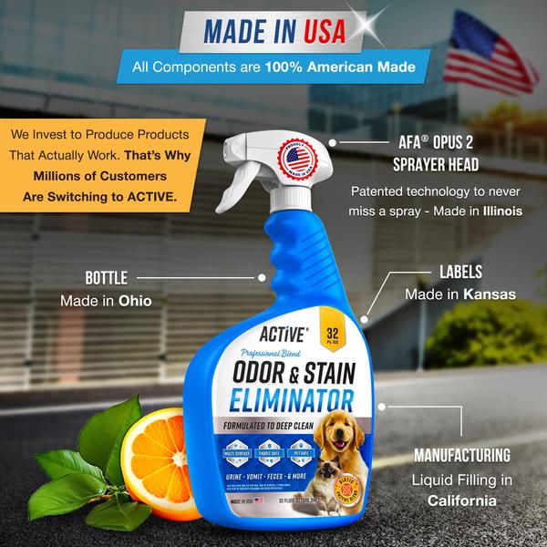 Imagem de Eliminador de odores e manchas para animais de estimação ACTIVE Enzyme Cleaner 1L