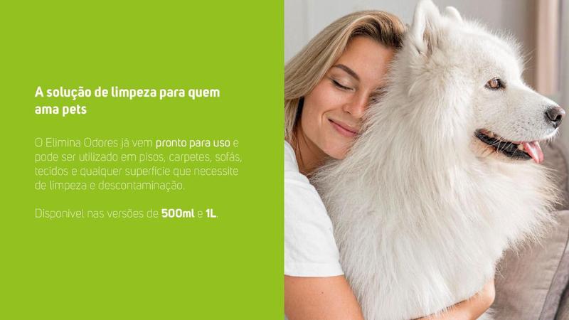 Imagem de Eliminador De Odores E Pegadas Pets Odor Block 500ml Bio Wap