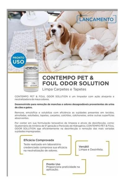 Imagem de Eliminador Odores Carpetes Tapetes Contempo Pet Foul Odor 1L