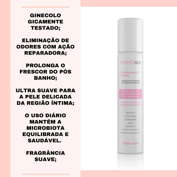 Imagem de Eliminar Mau Cheiro Intimo Forte Kit Produtos Linha Dermosex