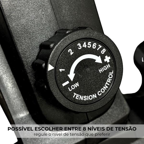 Elíptico Magnético Portátil Caminhada Inércia 2.5 kg 8 Cargas com Monitor Preto Importway Iwf007 Imagem de Elíptico Magnético Portátil Caminhada Inércia 2.5 kg 8 Cargas com Monitor Preto Importway Iwf007