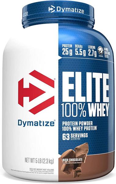 Imagem de ELITE 100% WHEY RICH CHOCOLATE 5LBS 2,3kg - DYMATIZE