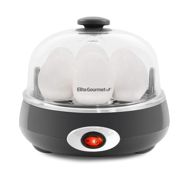 Elite Gourmet EGC007CHC Cozedor de Ovos Elétrico 0,4L Cinza Carvão Imagem de Elite Gourmet EGC007CHC Cozedor de Ovos Elétrico 0,4L Cinza Carvão