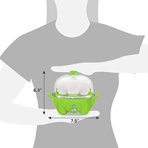 Imagem de Elite Gourmet EGC007Y Cozedor de Ovos Elétrico 7 Ovos Verde Limão BPA-Free