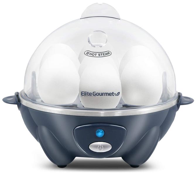 Imagem de Elite Gourmet EGC700BG Egg Cooker Elétrico 7 Ovos Azul Cobalto