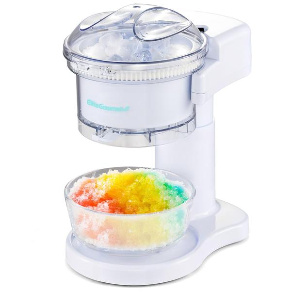 Elite Gourmet ESI1201 Máquina de Snow Cone & Raspagem de Gelo Branco Imagem de Elite Gourmet ESI1201 Máquina de Snow Cone & Raspagem de Gelo Branco