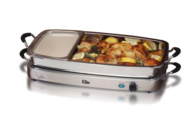 Imagem de Elite Gourmet EWM-9933 Buffet Server Grill 7.5Qt Preto