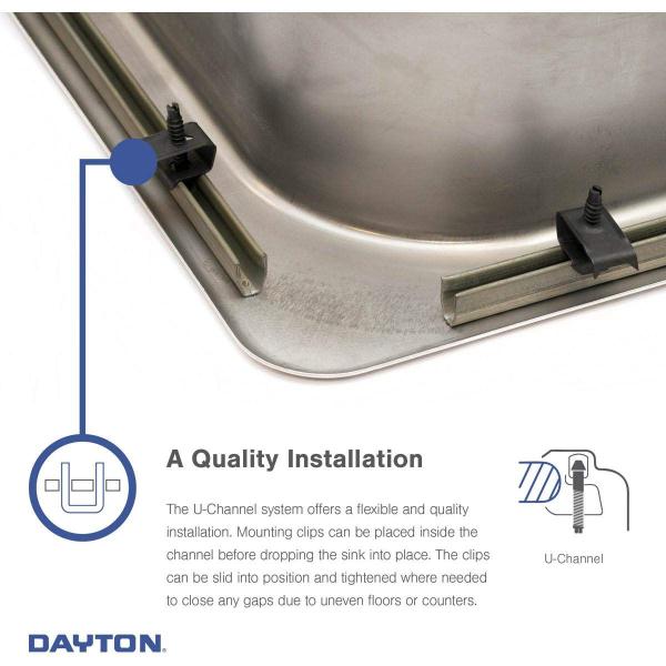 Imagem de Elkay D115151 Dayton Single Bowl Drop-in Stainless Steel Bar Sink