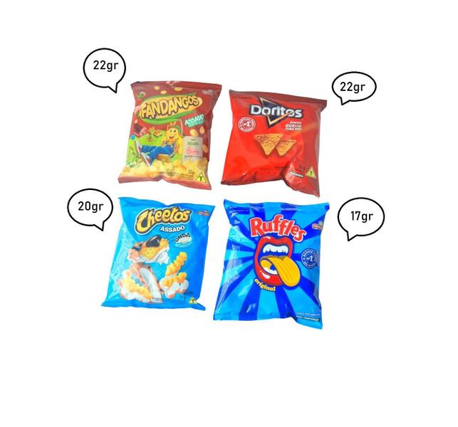 Imagem de Elma Chips Cheetos + Ruffles + Doritos + Fandangos Cx 80un