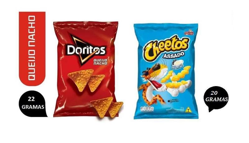 Imagem de Elma Chips Doritos + Cheetos Requeijão Caixa Com 20Un Total