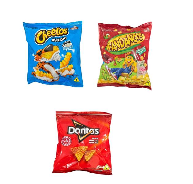 Imagem de Elma Chips Salgadinho Doritos + fandangos + cheetos-180un