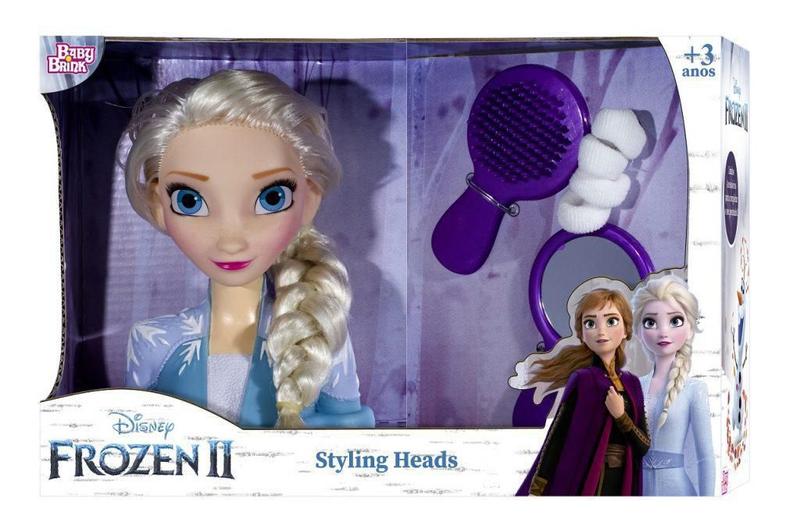 Imagem de Elsa Boneca Infantil Frozen Ii Styling Heads Disney - Rosita