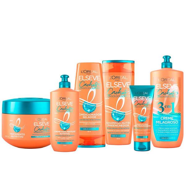 Elseve Cachos Longos dos Sonhos Kit - Shampoo + Condicionador + Creme Noturno + Creme 3 em... Elseve Cachos Longos dos Sonhos Kit - Shampoo + Condicionador + Creme Noturno + Creme 3 em...